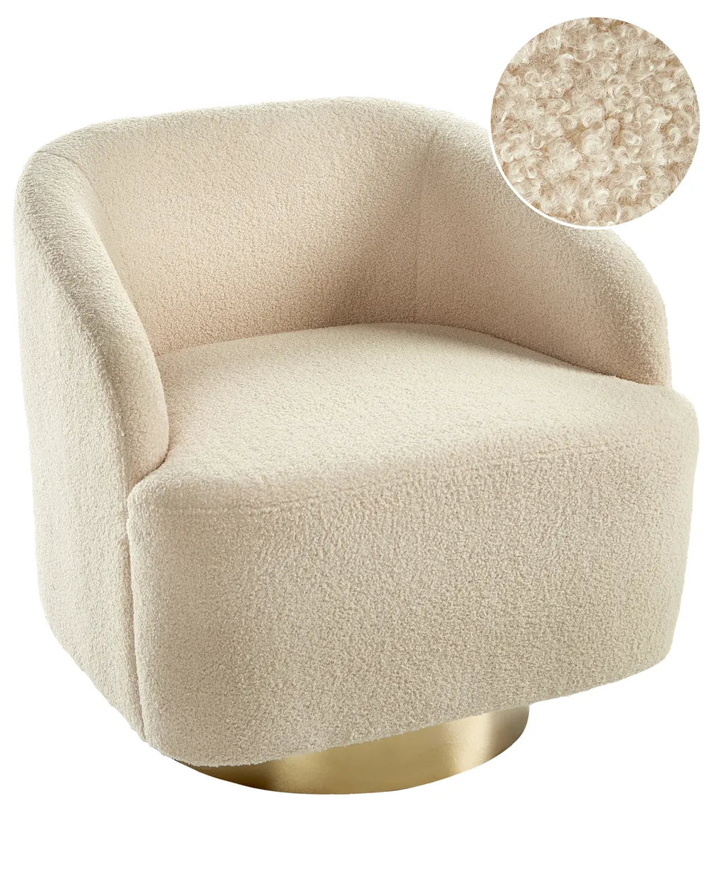 Armchair Boucle Beige Hana