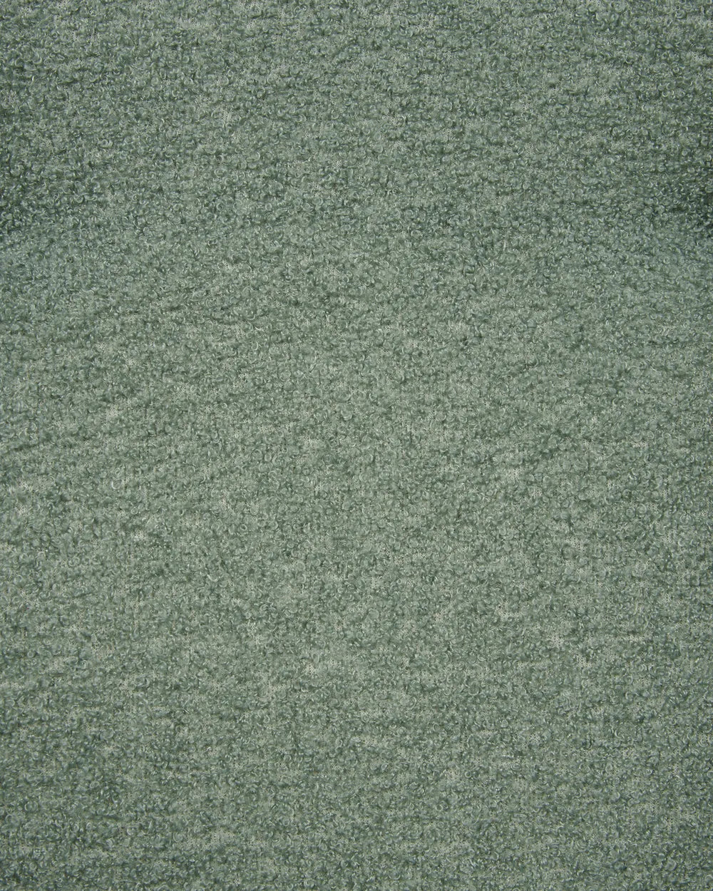 Wingback Chair with Footstool Boucle Light Green Devonaire