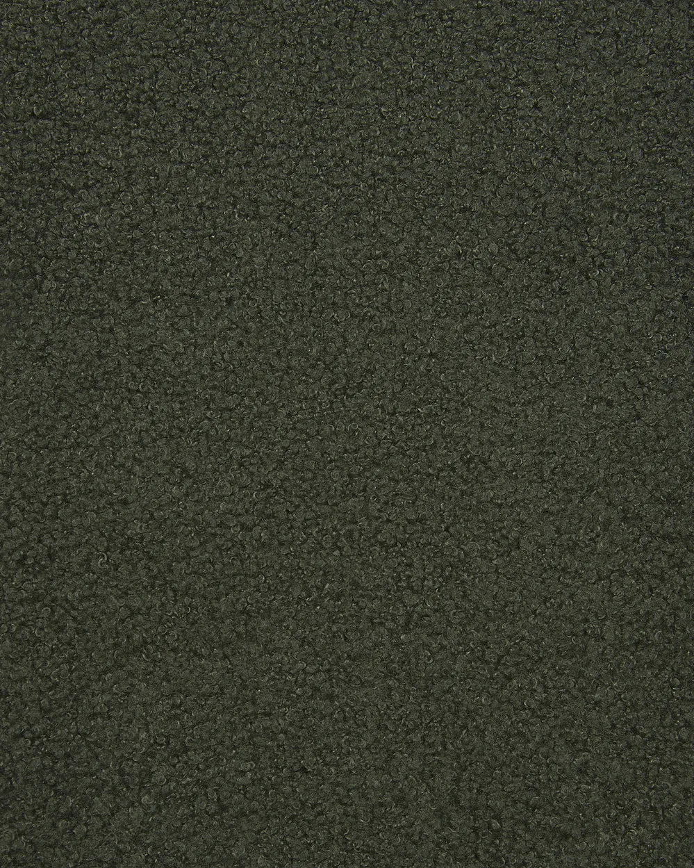 Wingback Chair with Footstool Boucle Dark Green Devonaire