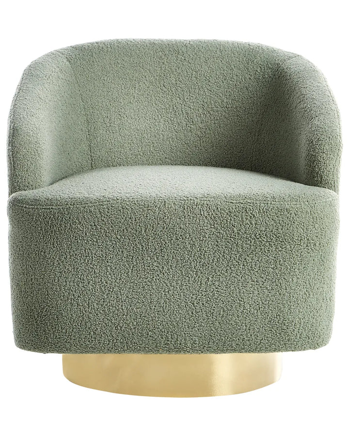 Armchair Boucle Light Green Hana