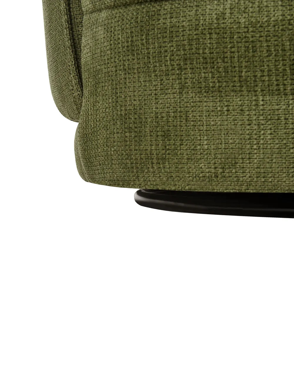 Swivel Armchair Fabric Green Glendora