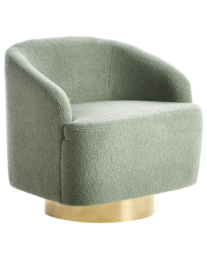 Armchair Boucle Light Green Hana