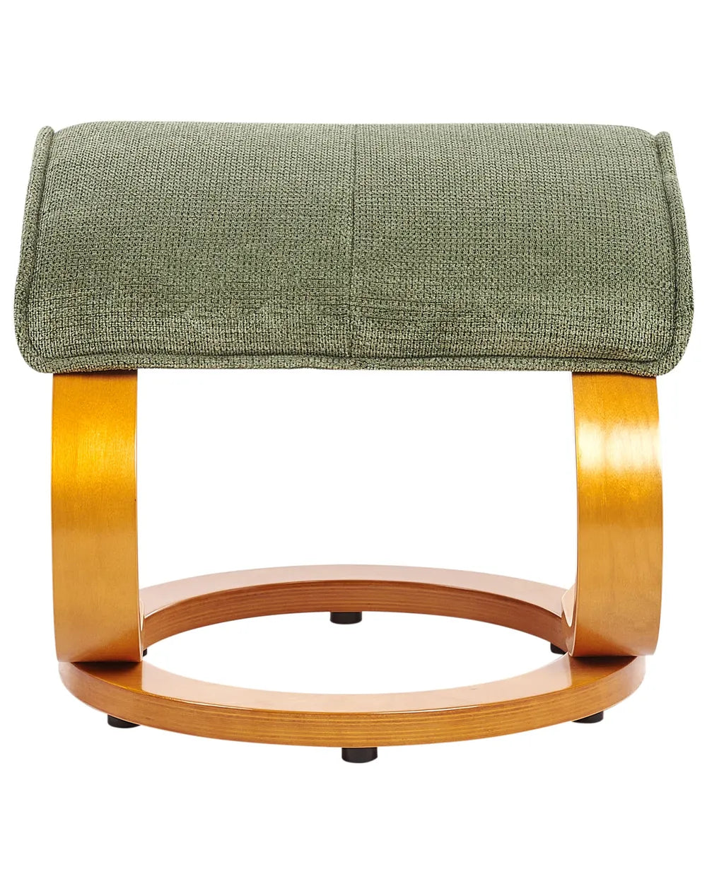 Massage Chair with Footstool Fabric Green Wimberly