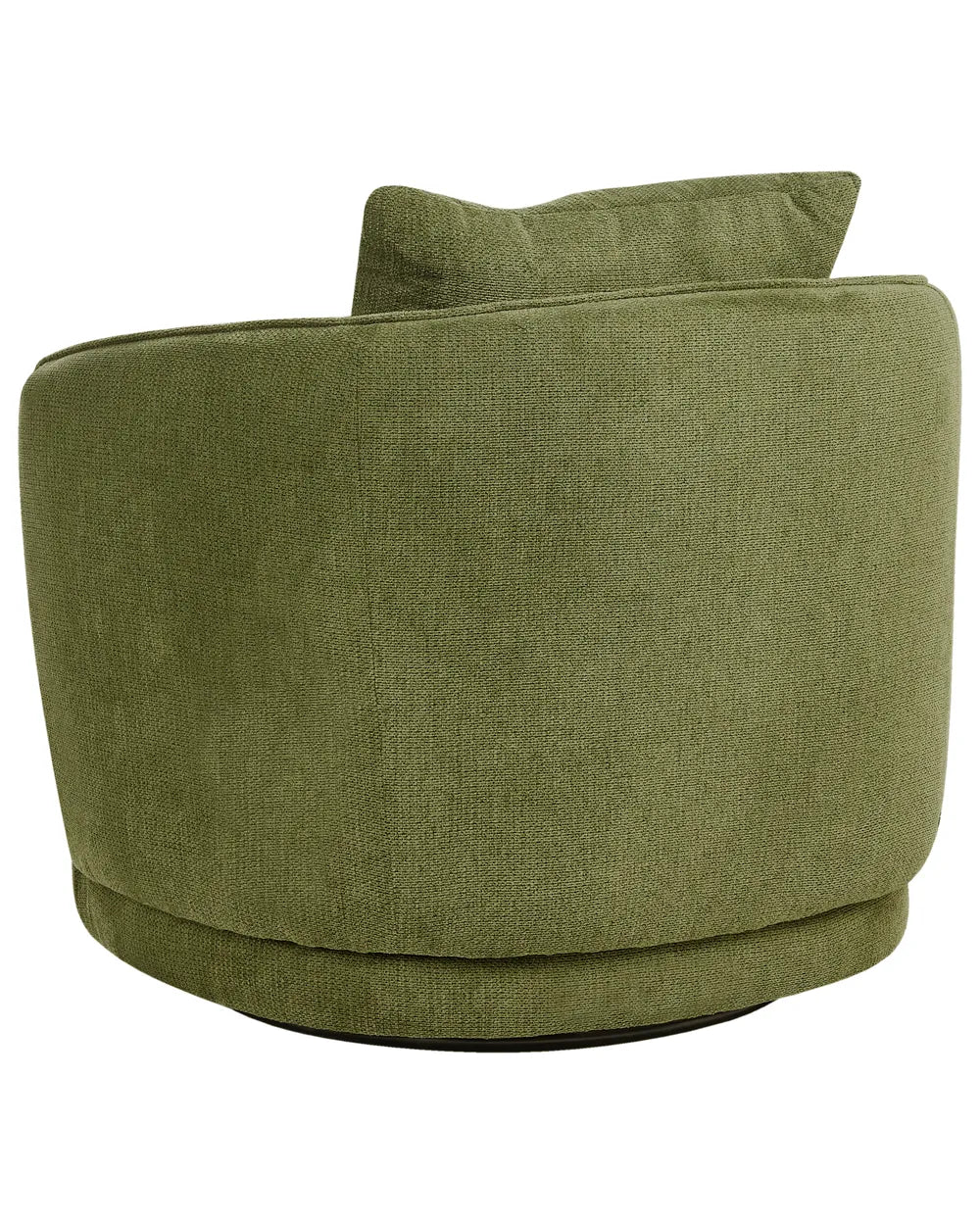 Swivel Armchair Fabric Green Glendora