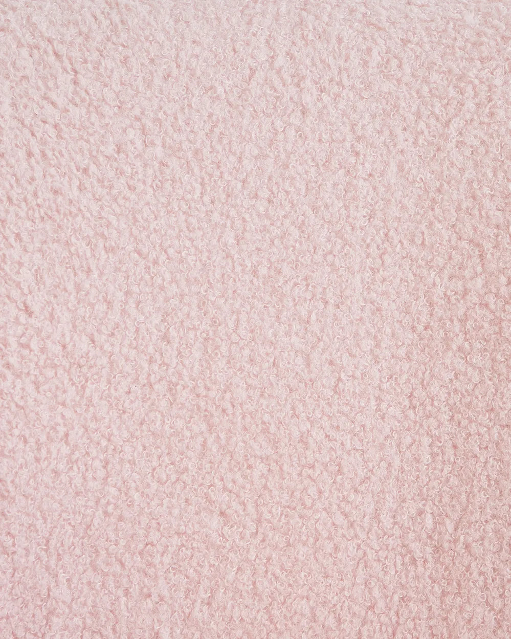 Wingback Chair with Footstool Boucle Pastel Pink Devonaire