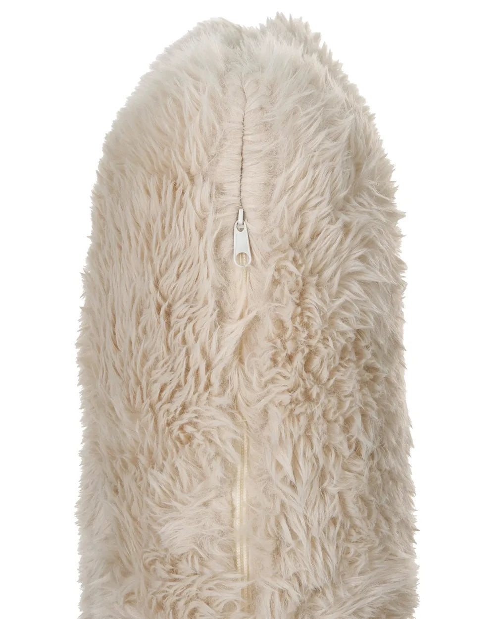 Armchair Faux Fur Light Beige Boney