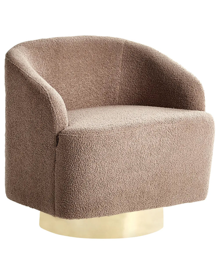 Armchair Fabric Brown Hana
