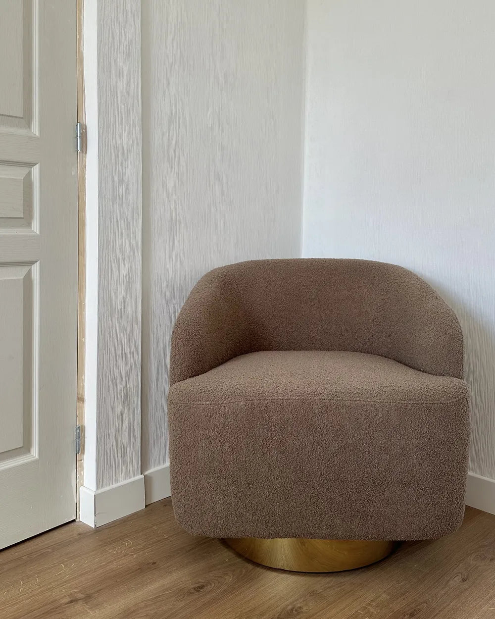 Armchair Fabric Brown Hana