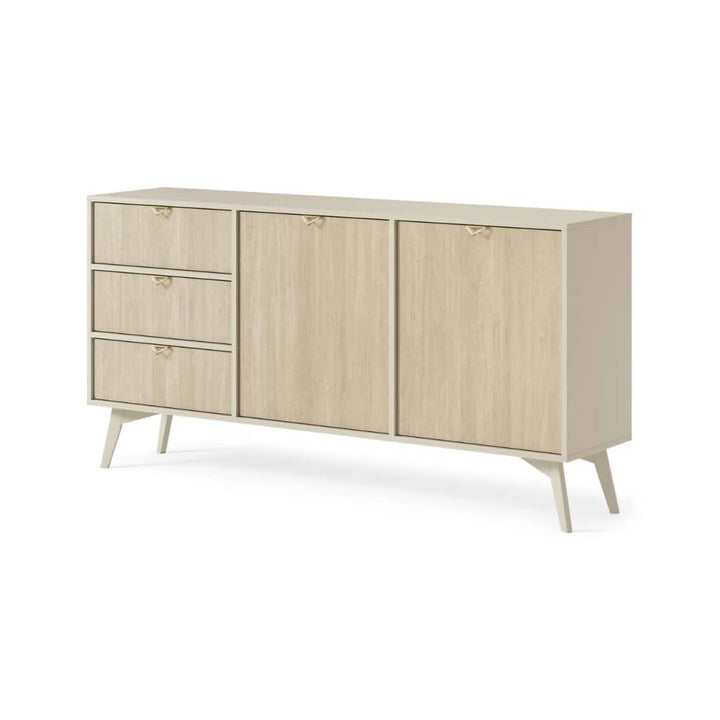 Large Sideboard Cabinet 158cm Beige Forest