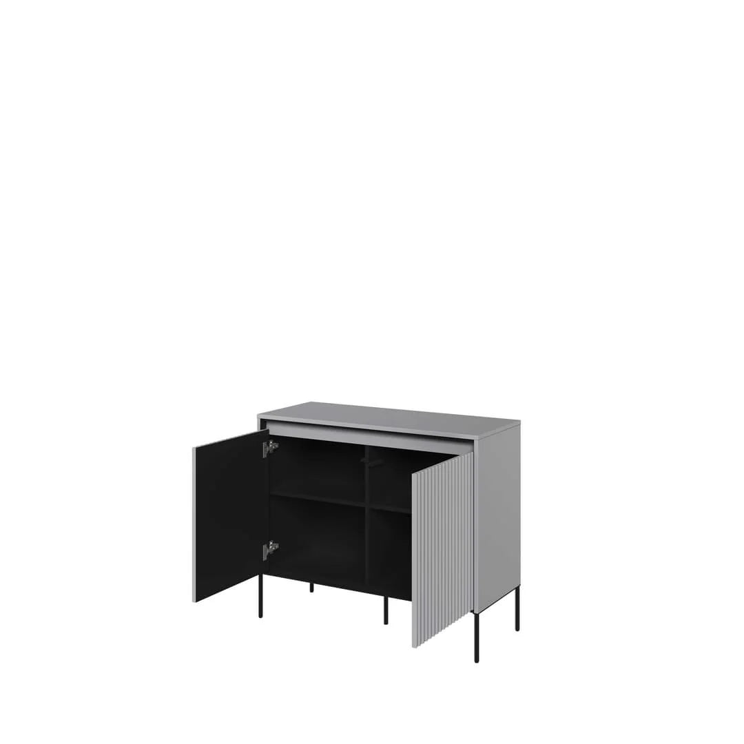 Sideboard Cabinet 98cm Grey Matt Trend