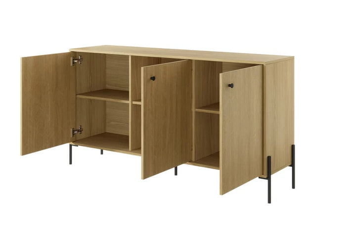 Sideboard Cabinet 157cm Scandi Oak Scandi