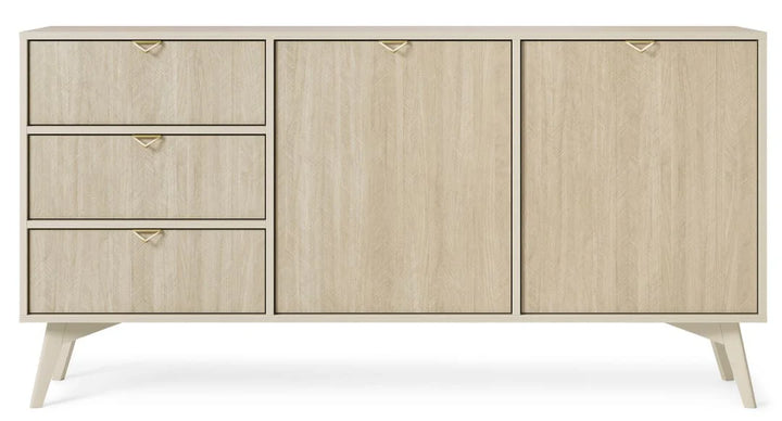 Large Sideboard Cabinet 158cm Beige Forest