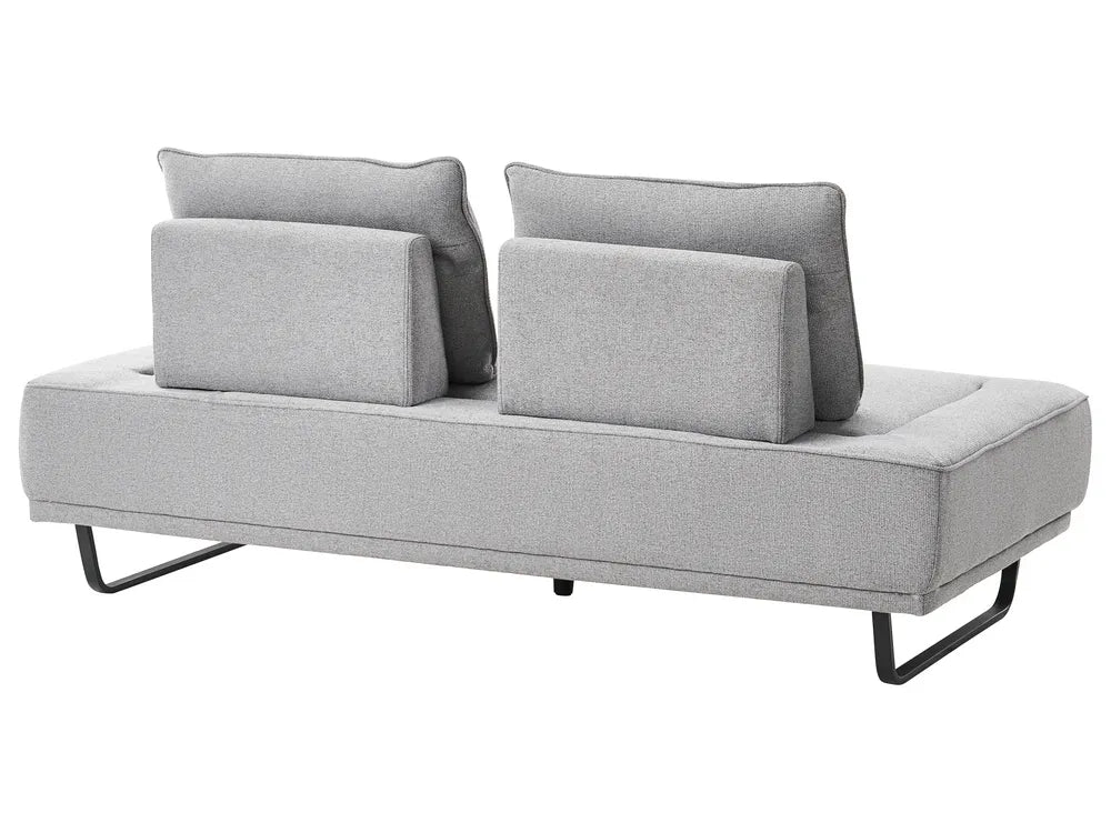 Sofa 3 Seater Fabric Grey Ambert