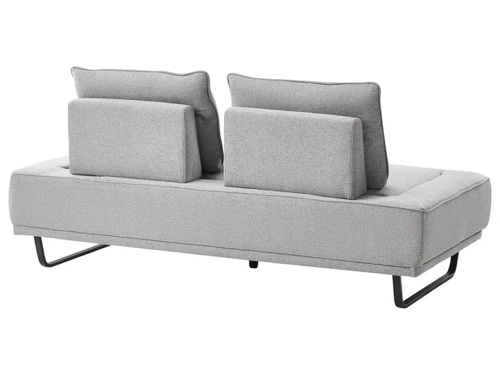 Sofa 3 Seater Fabric Grey Ambert