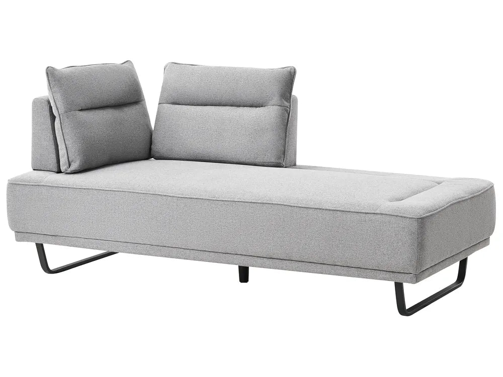 Sofa 3 Seater Fabric Grey Ambert