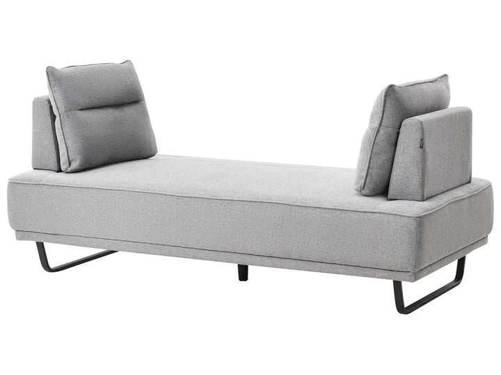 Sofa 3 Seater Fabric Grey Ambert