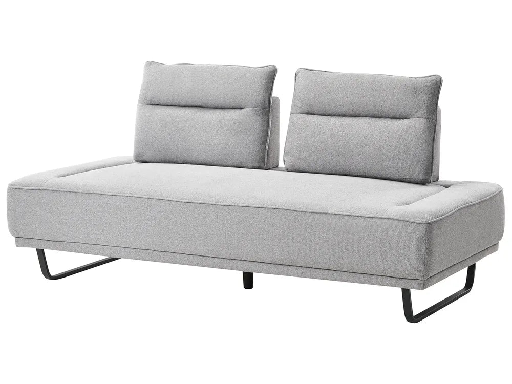 Sofa 3 Seater Fabric Grey Ambert