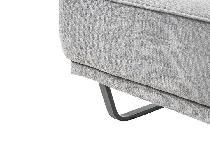 Sofa 3 Seater Fabric Grey Ambert