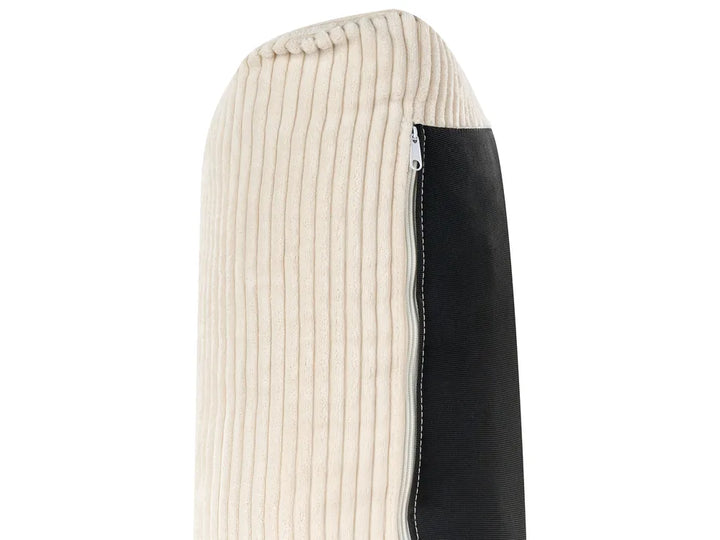 Sofa 3 Seater Corduroy Light Beige Deavan