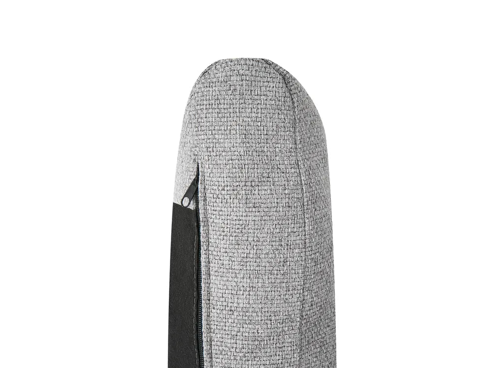 Sofa 3 Seater Fabric Grey Ambert