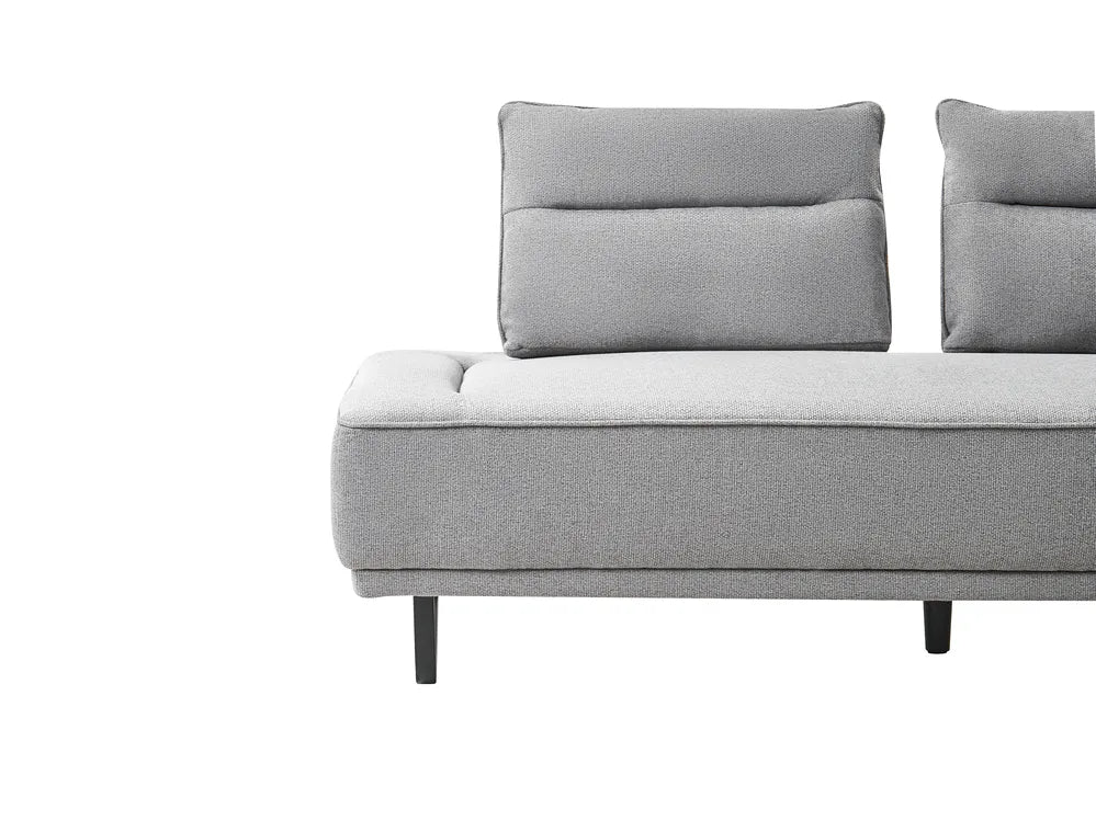 Sofa 3 Seater Fabric Grey Ambert