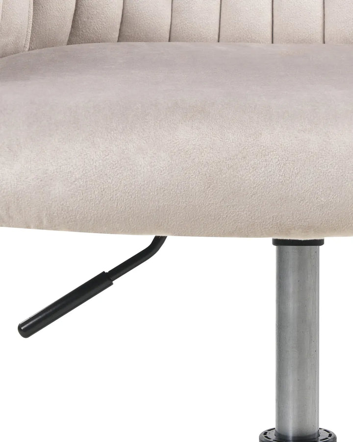 Desk Chair Velvet Taupe Gilman
