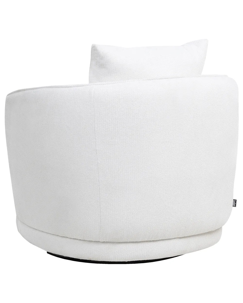 Swivel Armchair Fabric Off-White Glendora