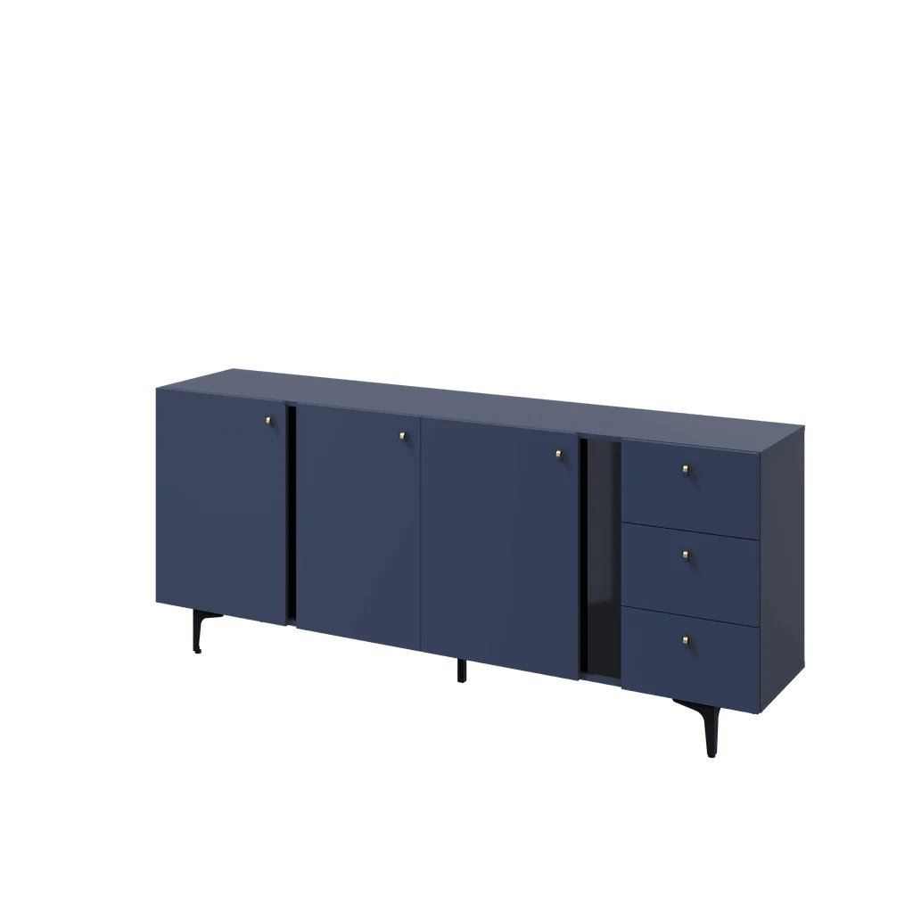 Sideboard Cabinet 200cm Navy Milano