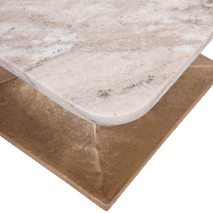 Libra Morchino Marble Side Table 55cm