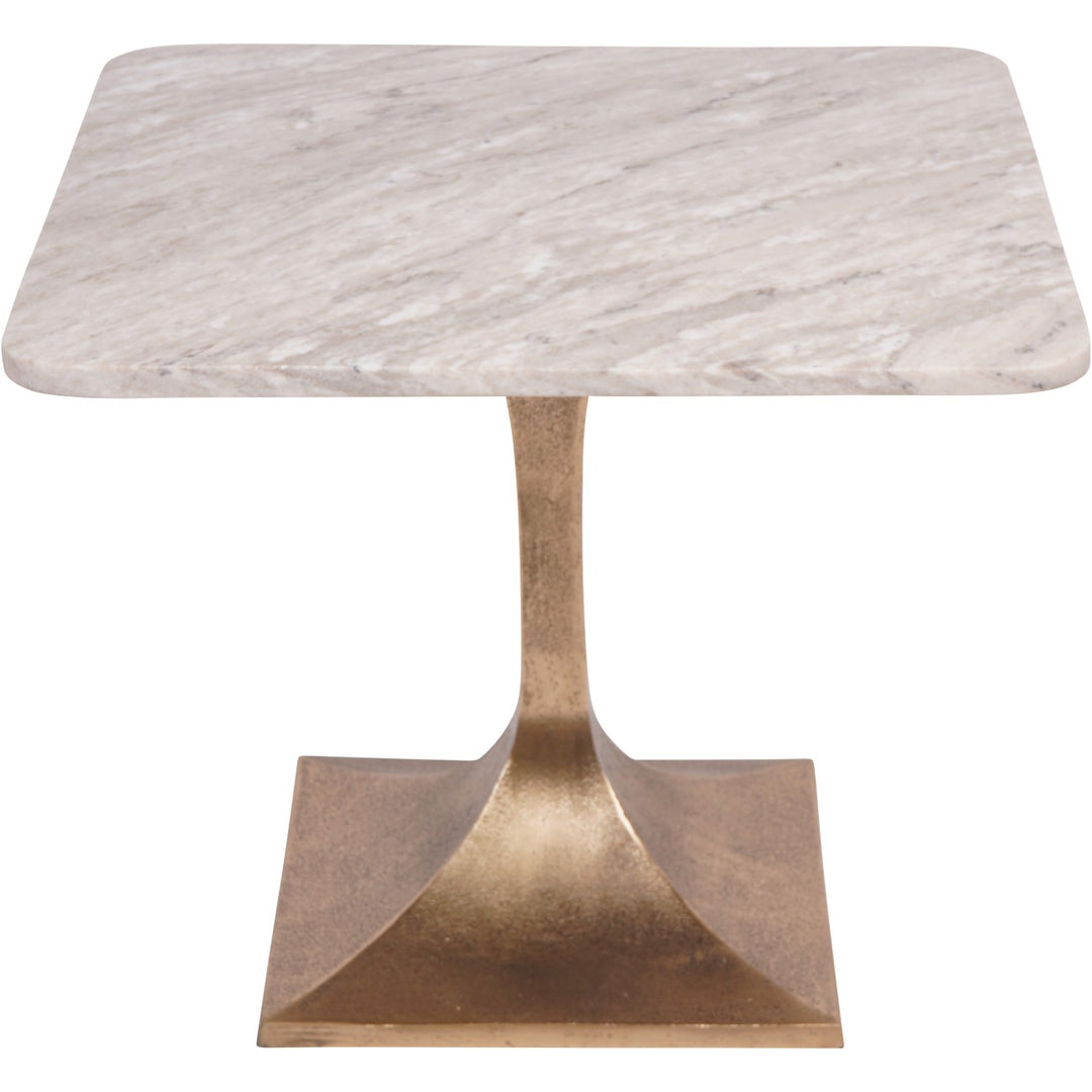 Small table with marble top and bronze base 