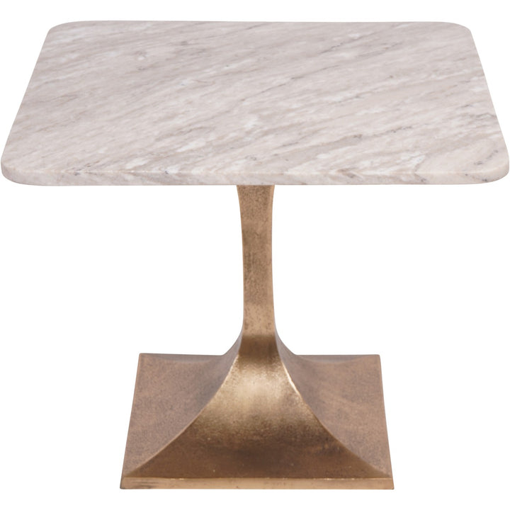 Small table with marble top and bronze base 