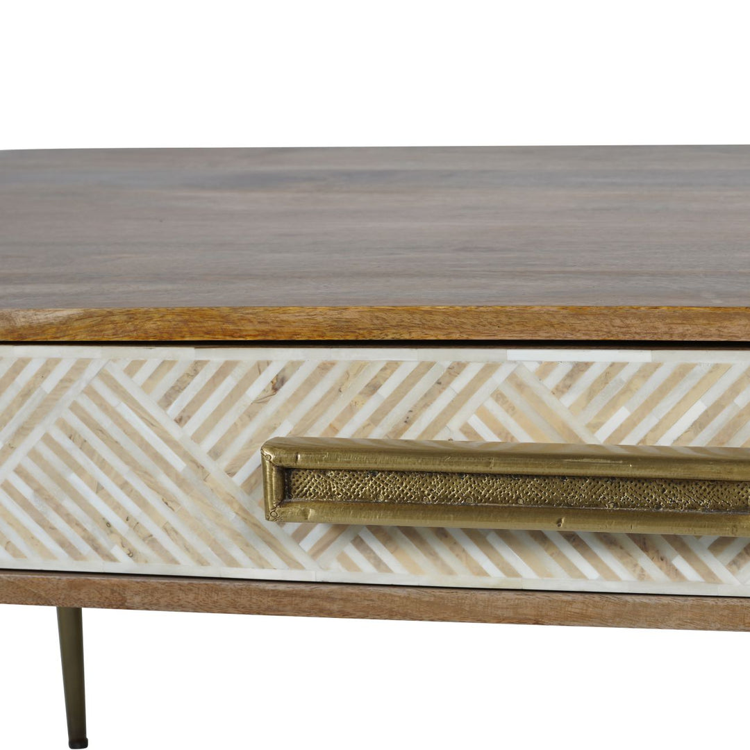 Libra Linden Bone and Mango wood Coffee Table