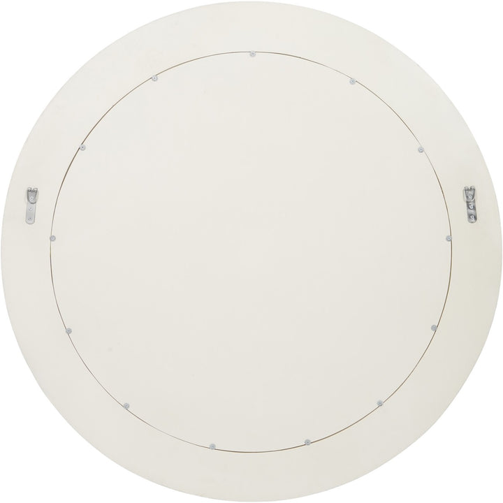 Libra Aspen Art Deco Bone Inlay Patterned Round Mirror 100cm