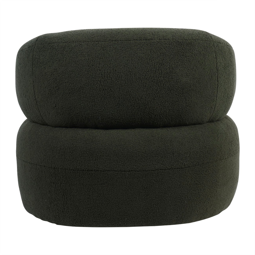 Libra Luna Green Boucle Fabric Occasional Chair