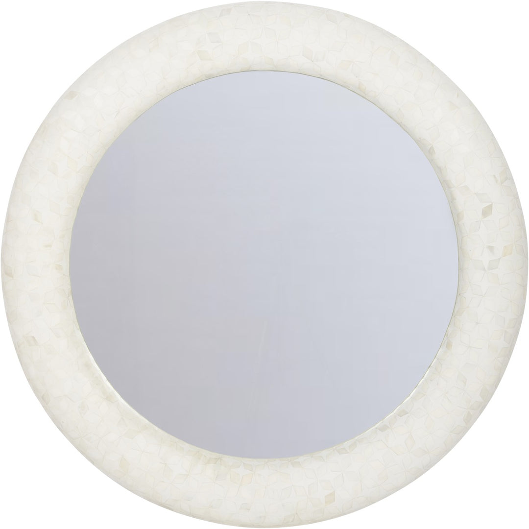 Round white object with a central gray circle on a white background
