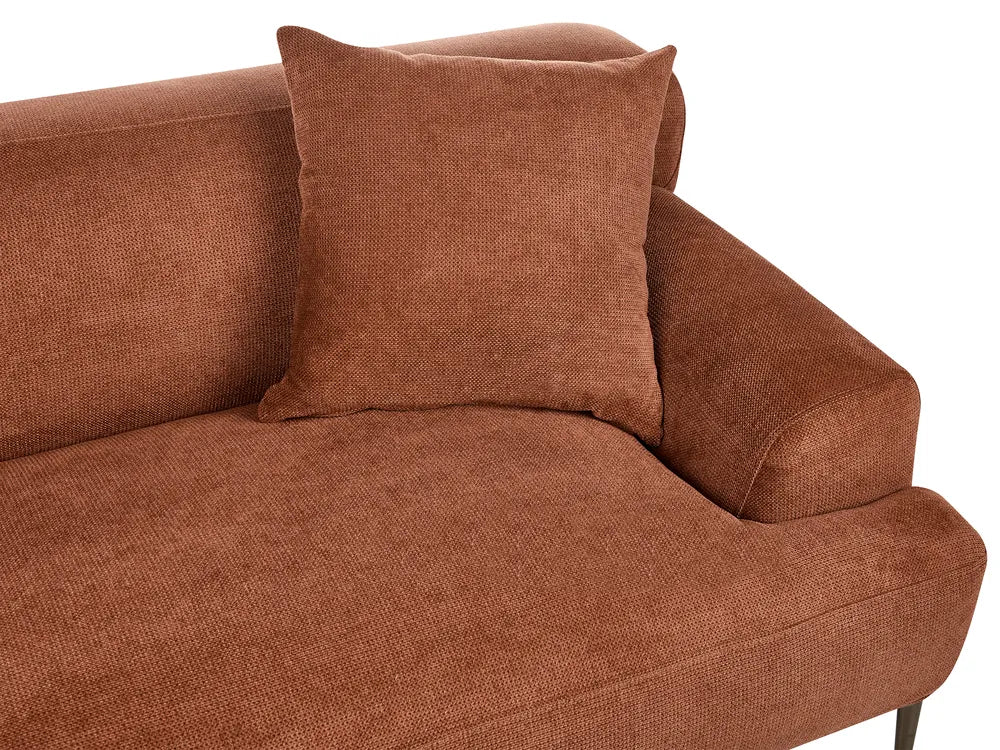 Sofa 3 Seater Fabric Golden Brown Jossilynn
