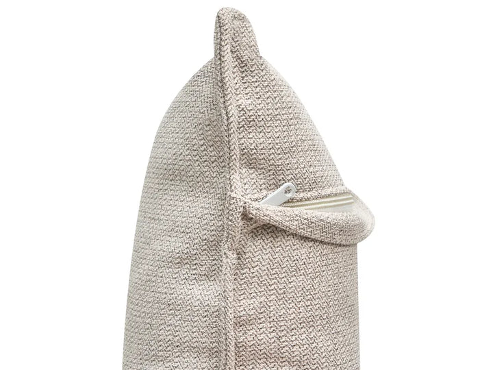 Corner Sofa 3 Seater Fabric Light Beige Right Hand Rafael