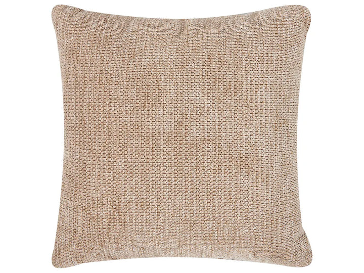 Corner Sofa 3 Seater Fabric Beige with Ottoman Left Hand Brekyn