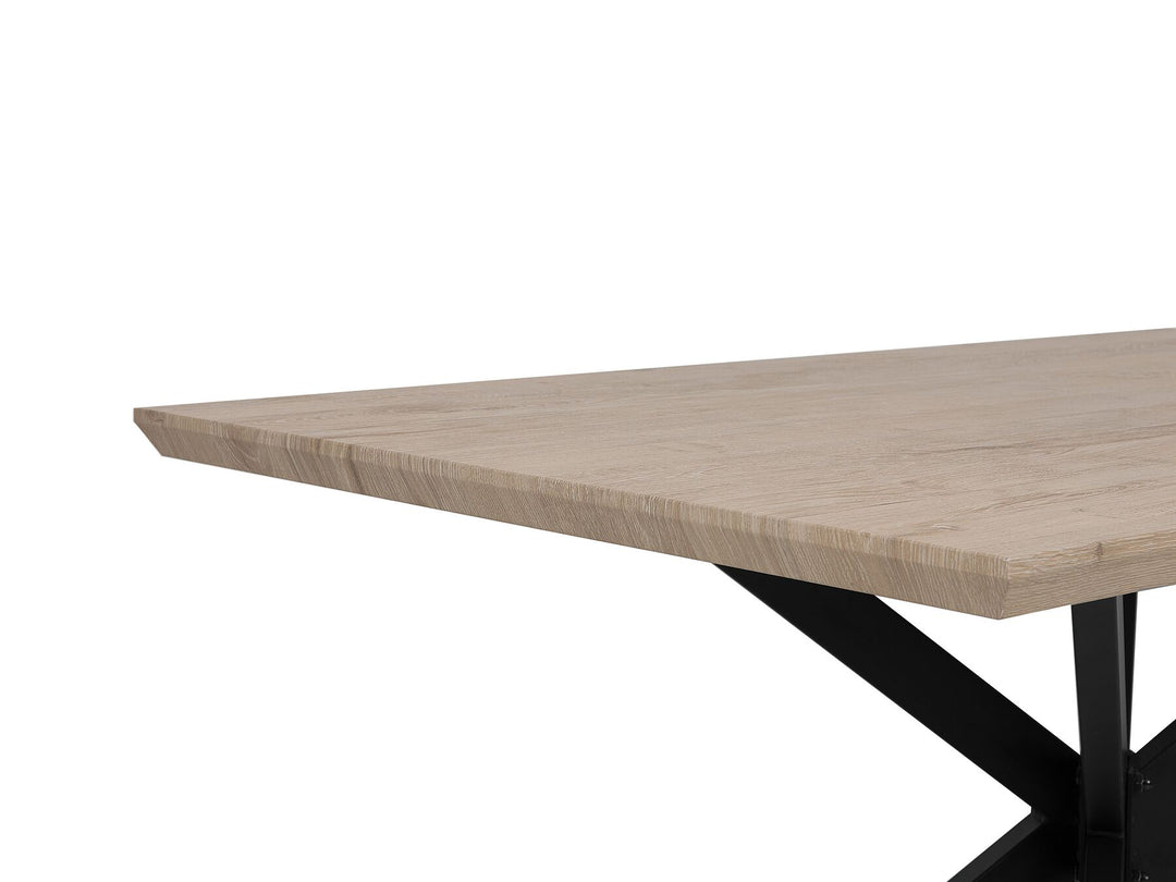 Spectra Dining Table 140 x 80 cm Light Wood with Black