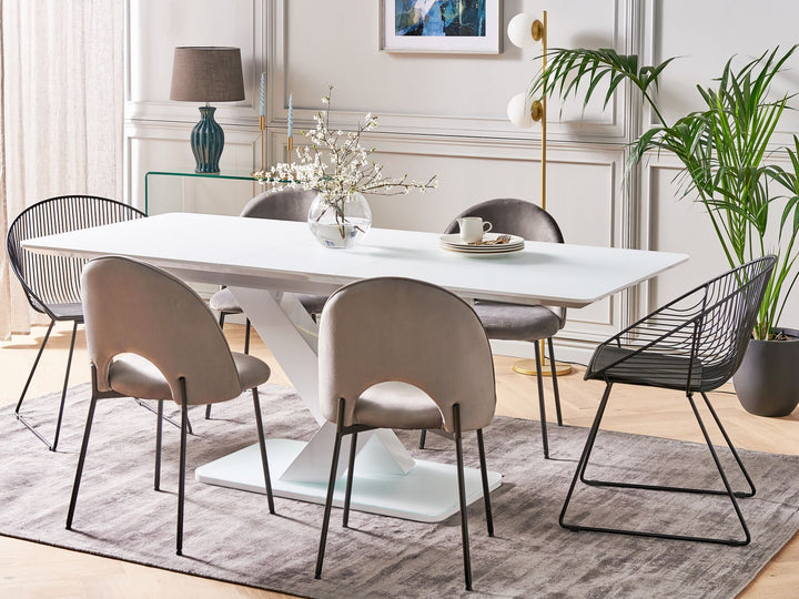 Saltum Extending Dining Table 160/200 x 90 cm White