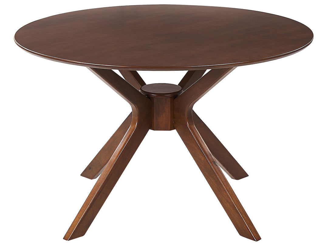 Tymis Round Dining Table ⌀ 120 cm Dark Wood