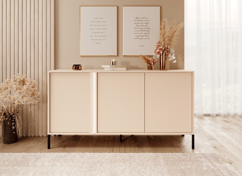 Sideboard Cabinet 154cm Beige Dast