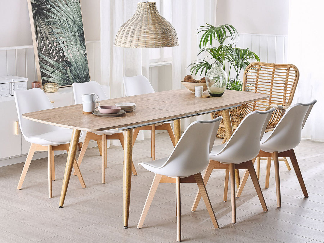 Haga Extending Dining Table 180/210 x 90 cm Light Wood