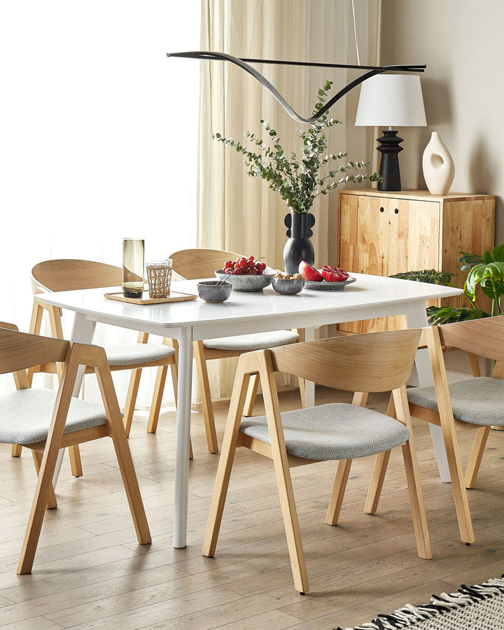 Sanford Extending Dining Table 150/195 x 90 cm White