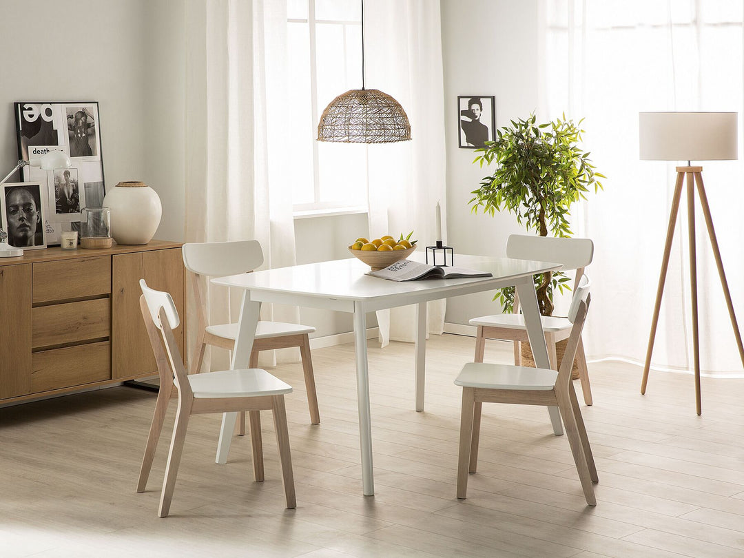 Sanford Extending Dining Table 150/195 x 90 cm White