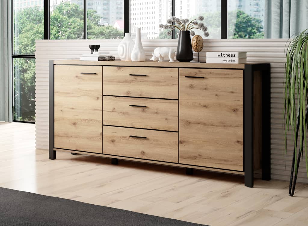 Sideboard Cabinet 180cm Oak Taurus Aktiv 26