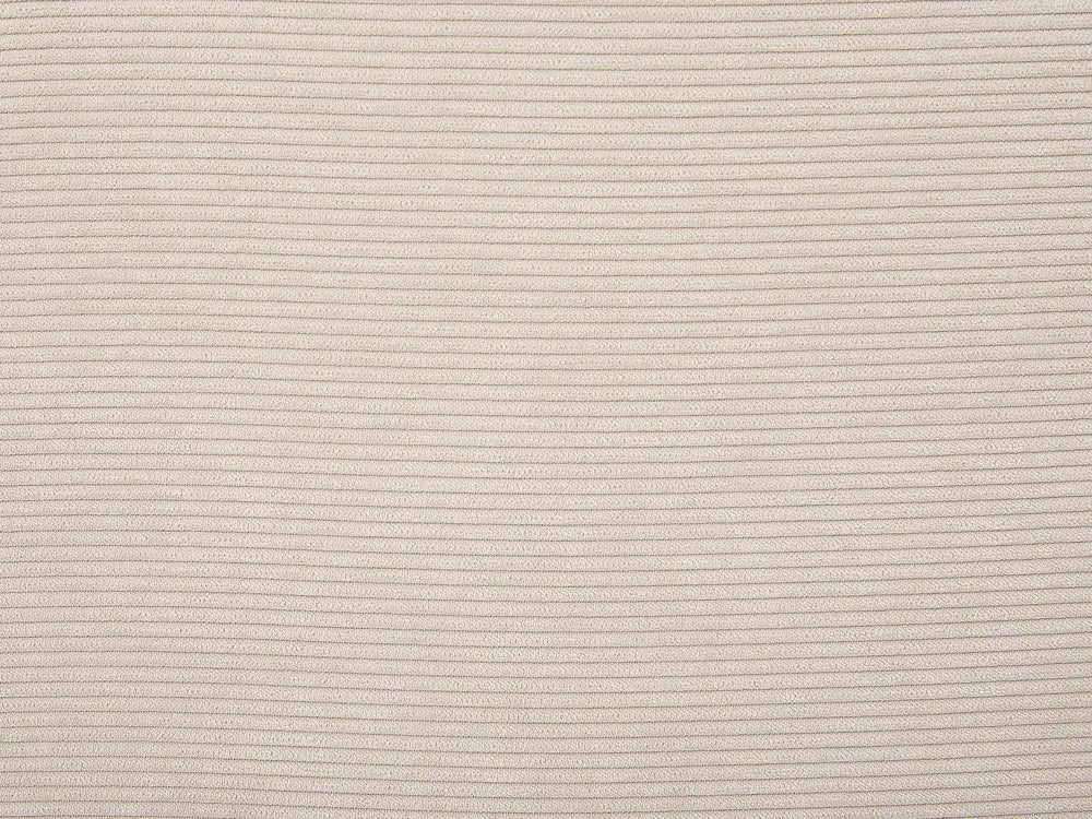 Corner Sofa 3 Seater Corduroy Light Beige Left Hand Arvo