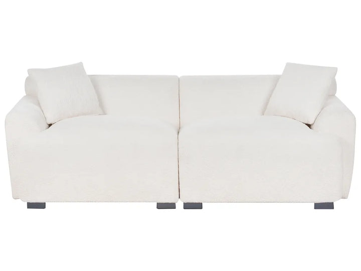 White sofa on a white background