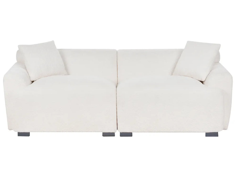 White sofa on a white background