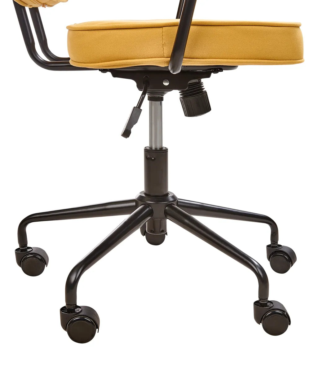 Desk Chair Fabric Yellow Laurren